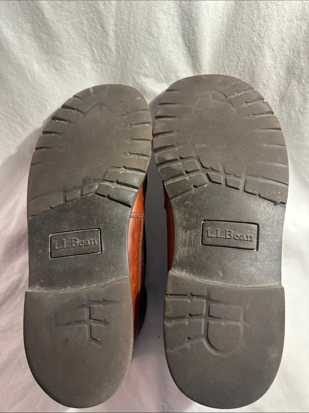 L.L. Bean “ Allagash” Handsewn Men's Two-Tone Brown Leather Lace-Up Boots